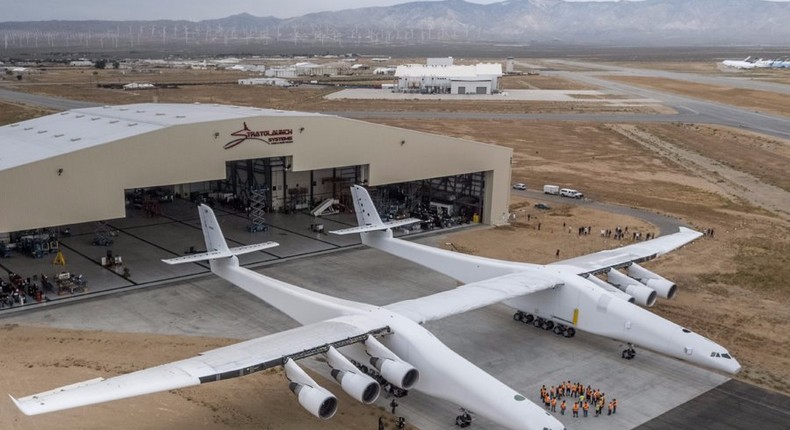 The Stratolaunch aircraft.