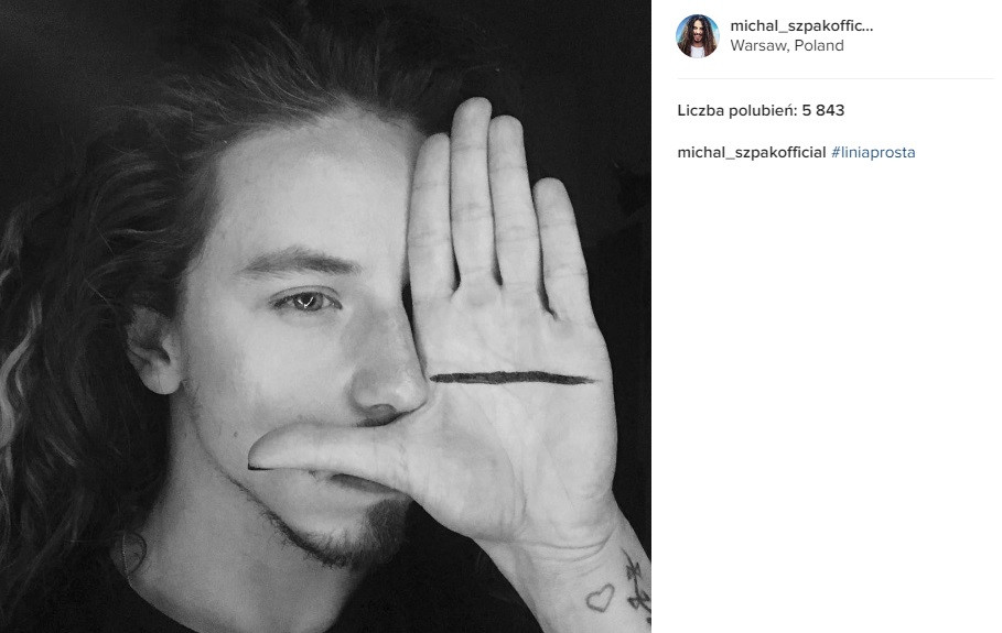 Michał Szpak na Instagramie