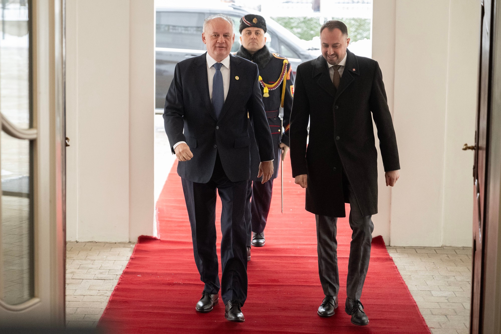 Vľavo bývalý prezident SR Andrej Kiska.