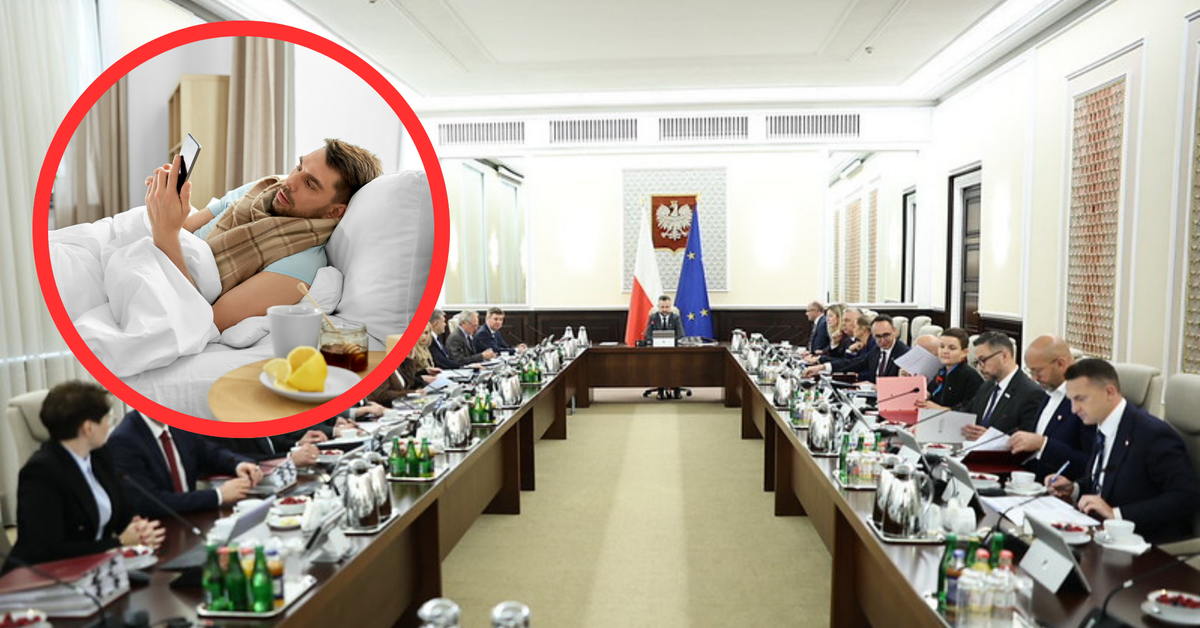 Rewolucja w L4 „przyklepana” przez rząd: w czasie zwolnienia, pracownik (od czasu do czasu) będzie musiał odebrać telefon od szefa i odpisać na e-maila, ale będzie też mógł pobierać jednocześnie zasiłek chorobowy i 100 proc. wynagrodzenia