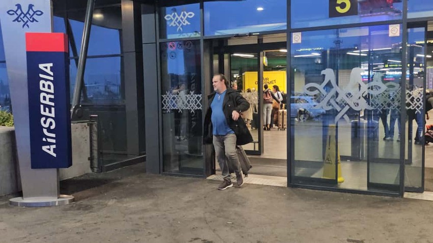 Željko Šašić na aerodromu