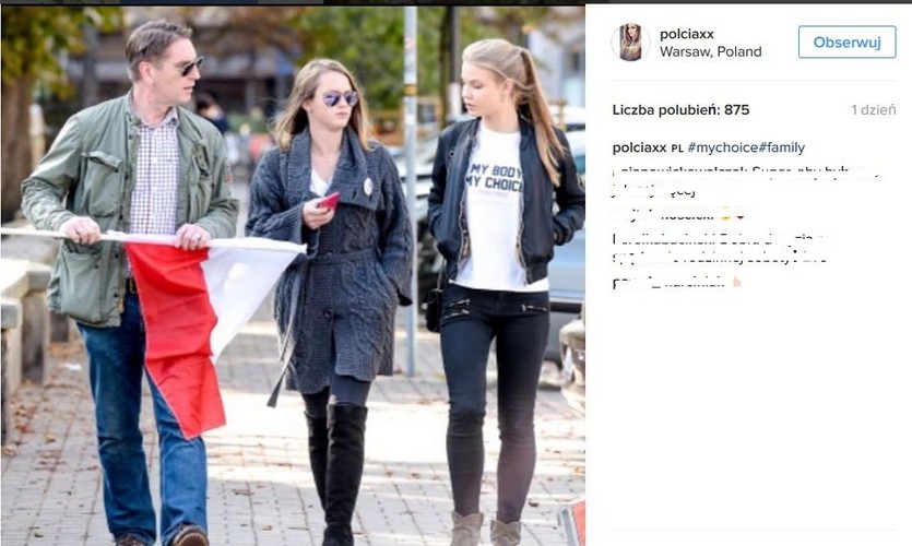 Tomasz Lis z córkami Polą i Igą