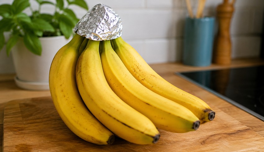 Banane, aluminijumska folija