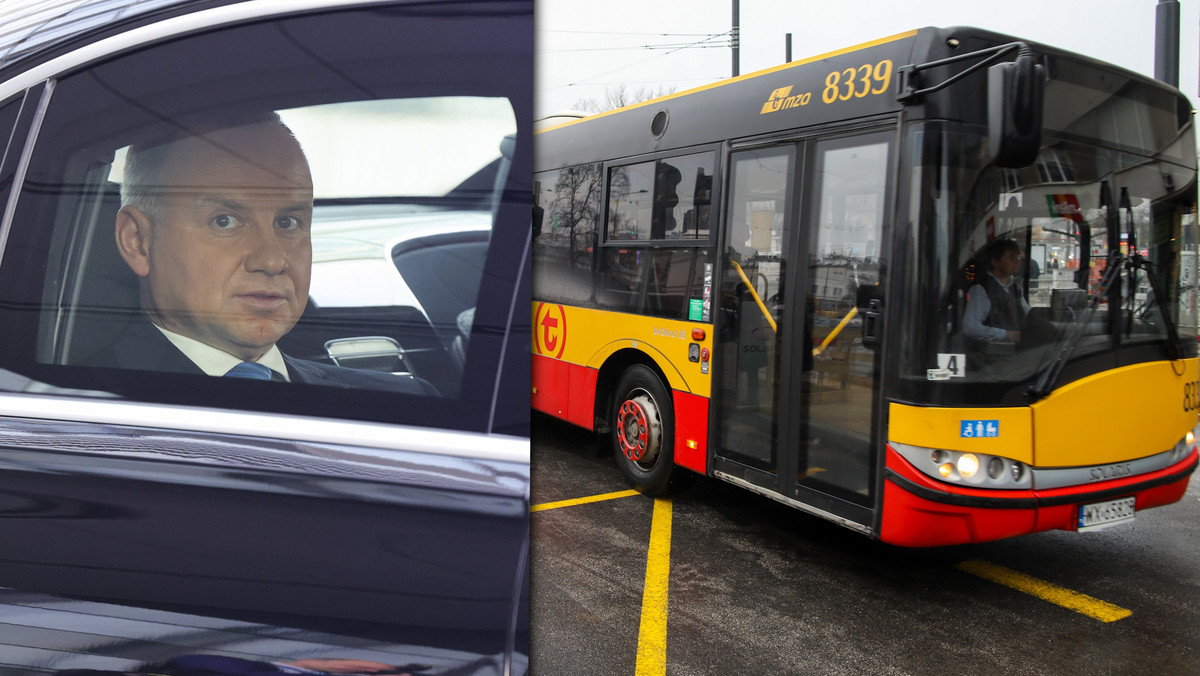 Autobus zablokował wyjazd prezydenta z Belwederu. Znamy kulisy sprawy