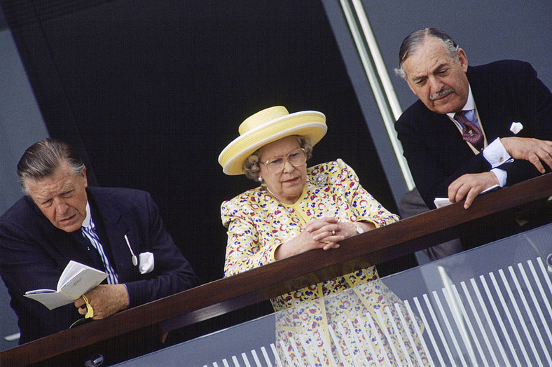 Royal Ascot: Elżbieta II oraz Michael Oswald i Piers Bengough