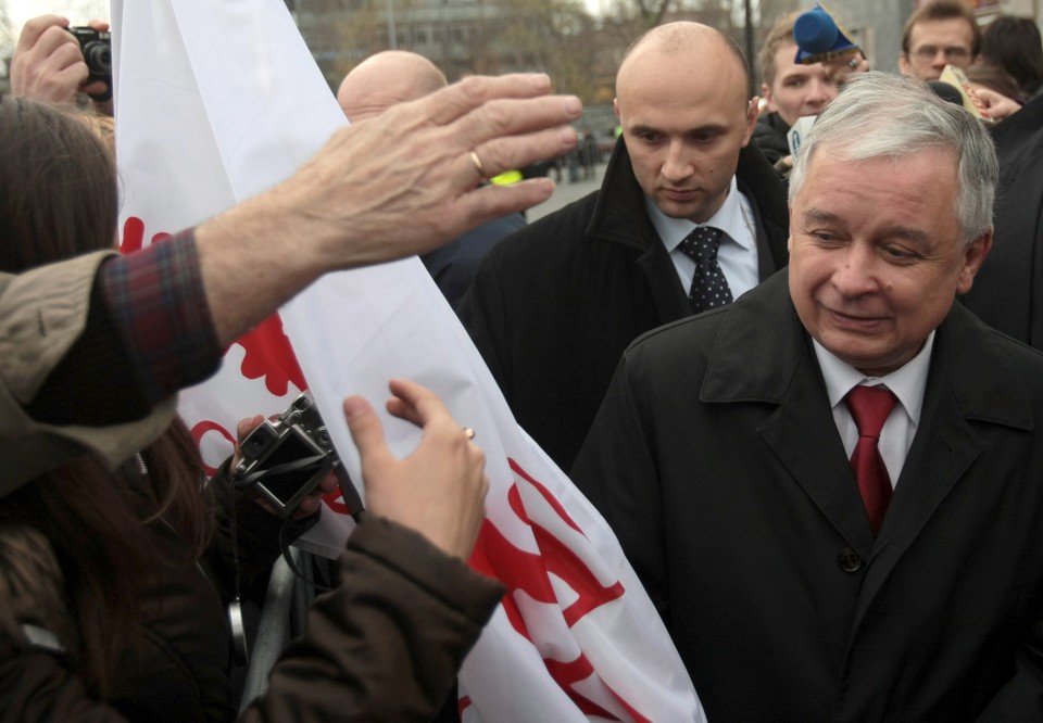 ŁÓDŹ PREZYDENT KACZYŃSKI POMNIK PIŁSUDSKIEGO