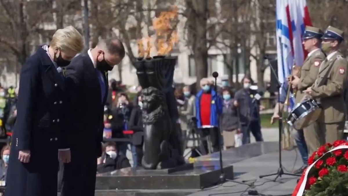 Andrzej Duda o Powstaniu w Getcie: mogli tylko iść pokornie na śmierć lub walczyć