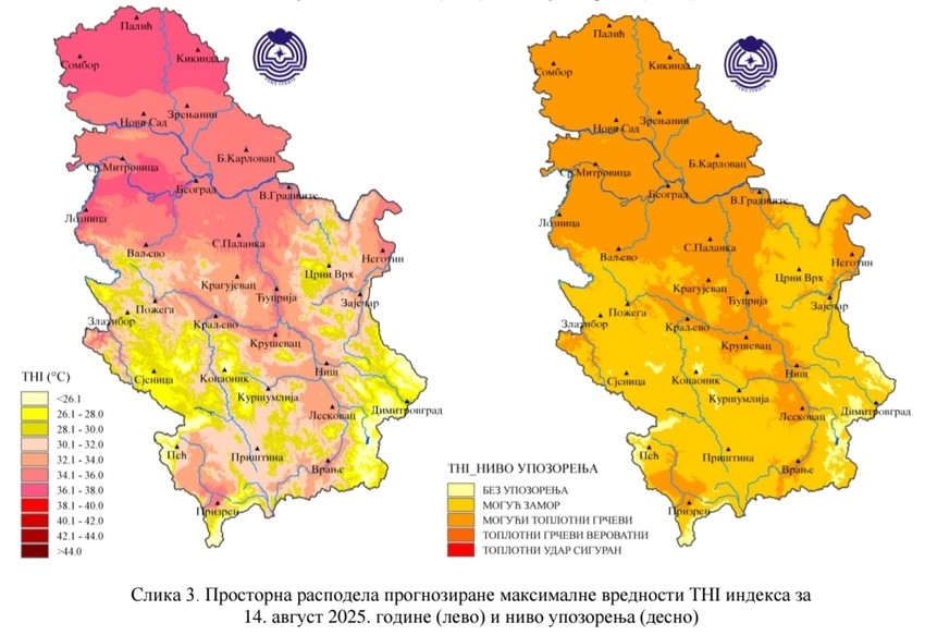 THI za četvrtak 14. avgust