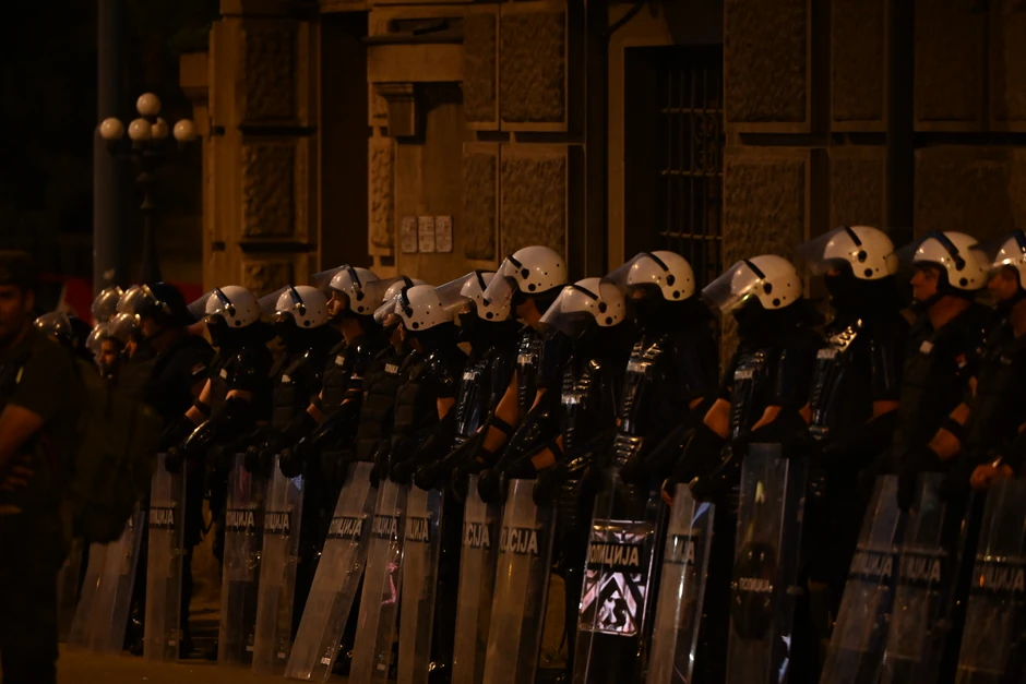 Policija kod zgrade Vlade Srbije
