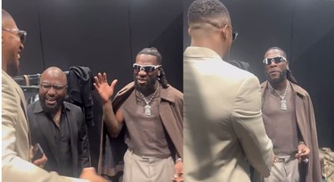 Anthony Joshua and Burna Boy: Nigerian-born boxer and African giant team up for Boss at Milan Fashion Week