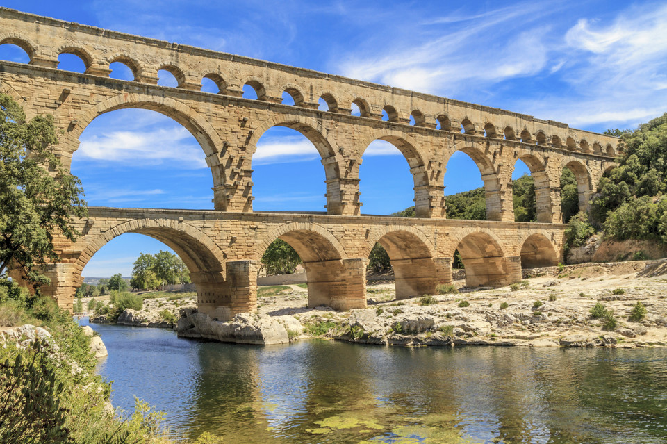 Akwedukt Pont du Gard we Francji