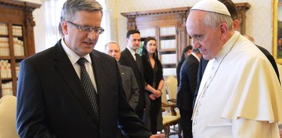 Prezydent Komorowski z żoną na audiencji u papieża