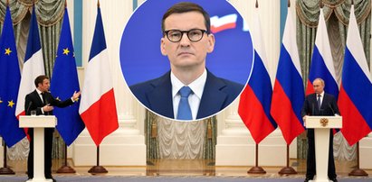 Premier Morawiecki porównał negocjacje Macrona z Putinem do negocjacji z Hitlerem. Prezydent Francji oburzony