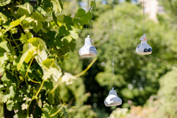 Johanna Jackson - Birdhouse Sky with Food, Birdhouse Mimicking Sunset Sky & Birdhouse Poodle Driving an Egg (1)