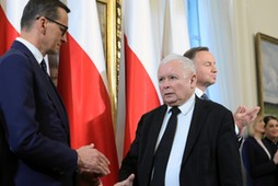 Premier Mateusz Morawiecki i prezes PiS Jarosław Kaczyński