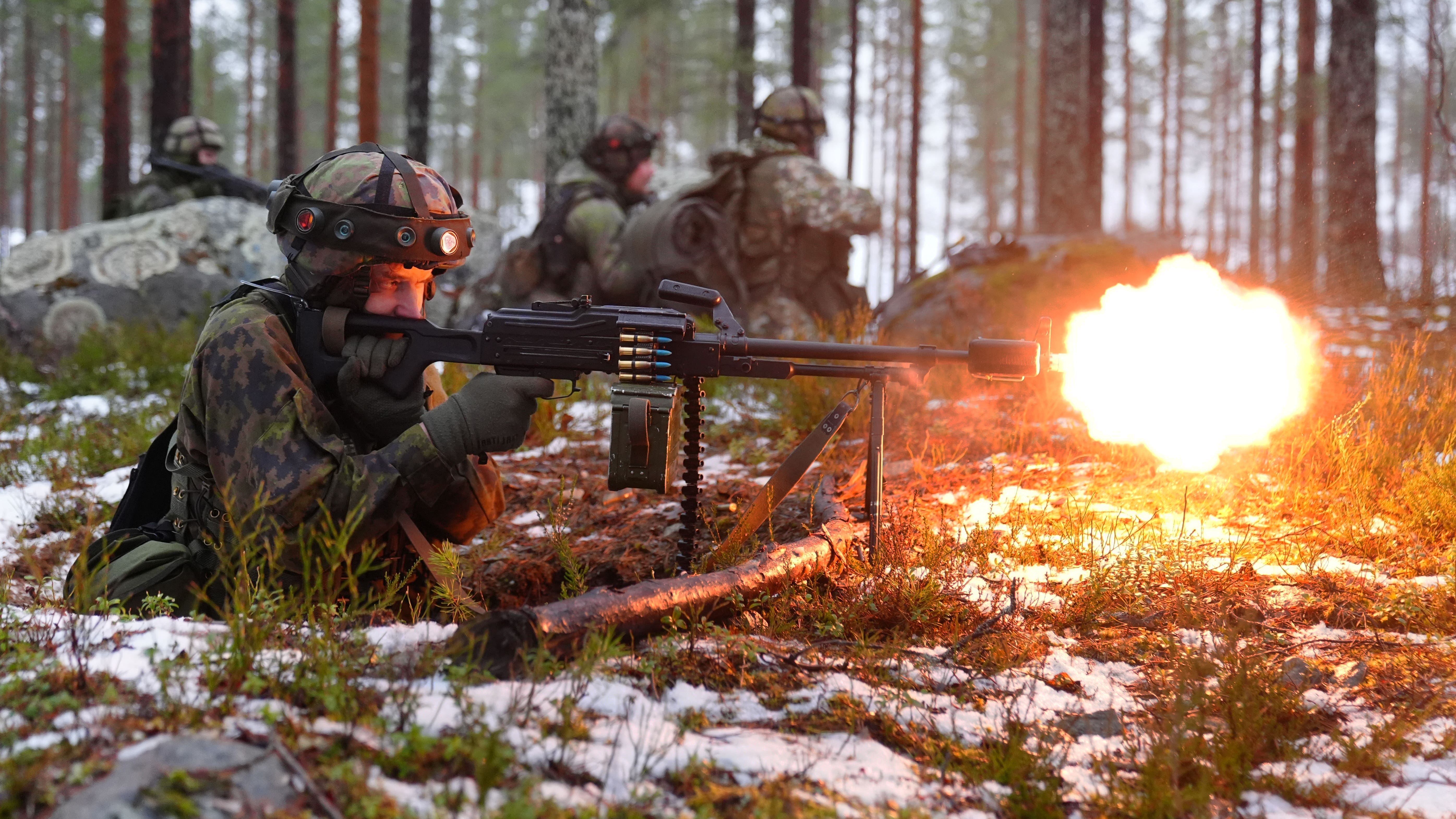 British troops train in -28°C Finnish forests 20 miles from Russia
