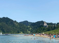 Plaża Zamajerz nad Jeziorem Czorsztyńskim