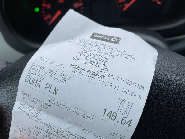 Promocja na paliwo na Circle K 15 grudnia 2022 r.