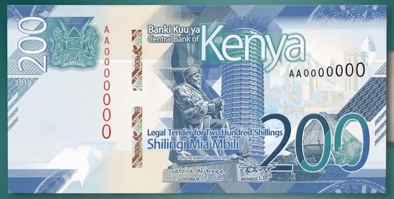 Face of new Sh200 Kenyan bank note launched on Madaraka Day with 7 security features  