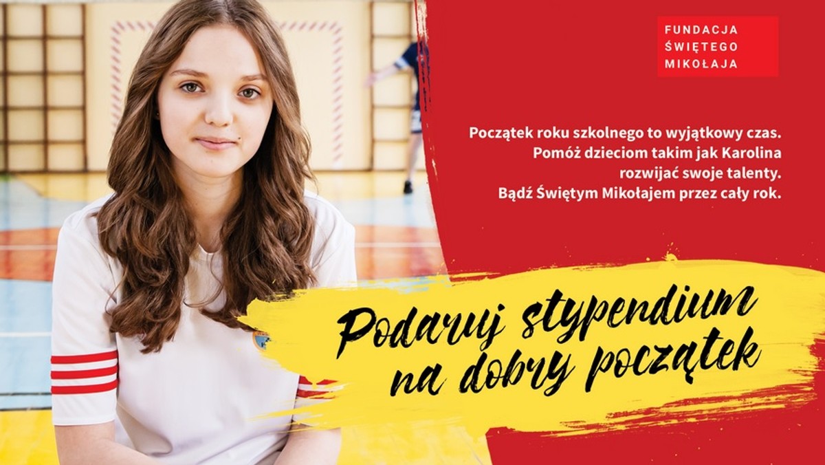 Według Fundacji Świętego Mikołaja, 200 zł miesięcznie wystarczy, aby zapewnić zdolnym, ale niezamożnym uczniom dostęp do zajęć pozaszkolnych. Tyle właśnie wynosi średnia kwota Stypendium Świętego Mikołaja dla jednego dziecka. Z takiego wsparcia skorzystało już 1707 utalentowanych dzieci, m.in. Karolina – bohaterka kampanii Na Dobry Początek – która dzięki stypendium może rozwijać swoje talenty. Kolejne dzieci czekają na pomoc.