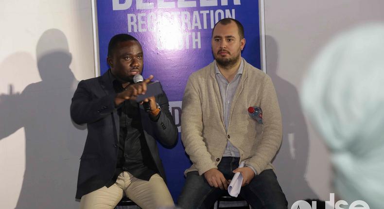 Mr. Jesse Agyepong, the Head of Tigo Ghana Marketing and Diego Farias, from Millicom Africa (owners of Tigo Ghana)