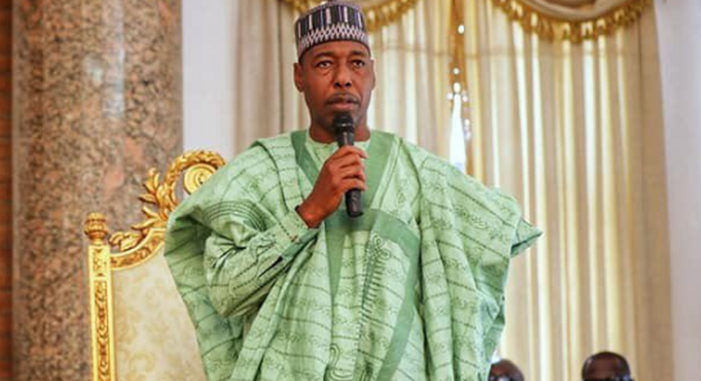 Borno State governor, Babagana Zulum [Twitter/@BashirAhmaad]