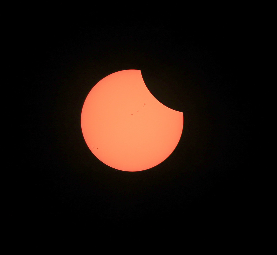USA SOLAR ECLIPSE (Solar eclipse in Carbondale, Illinois, USA)