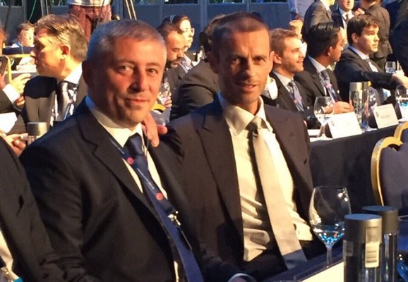 Slaviša Kokeza predsednik FSS i Aleksandar Čeferin prvi čovek UEFA