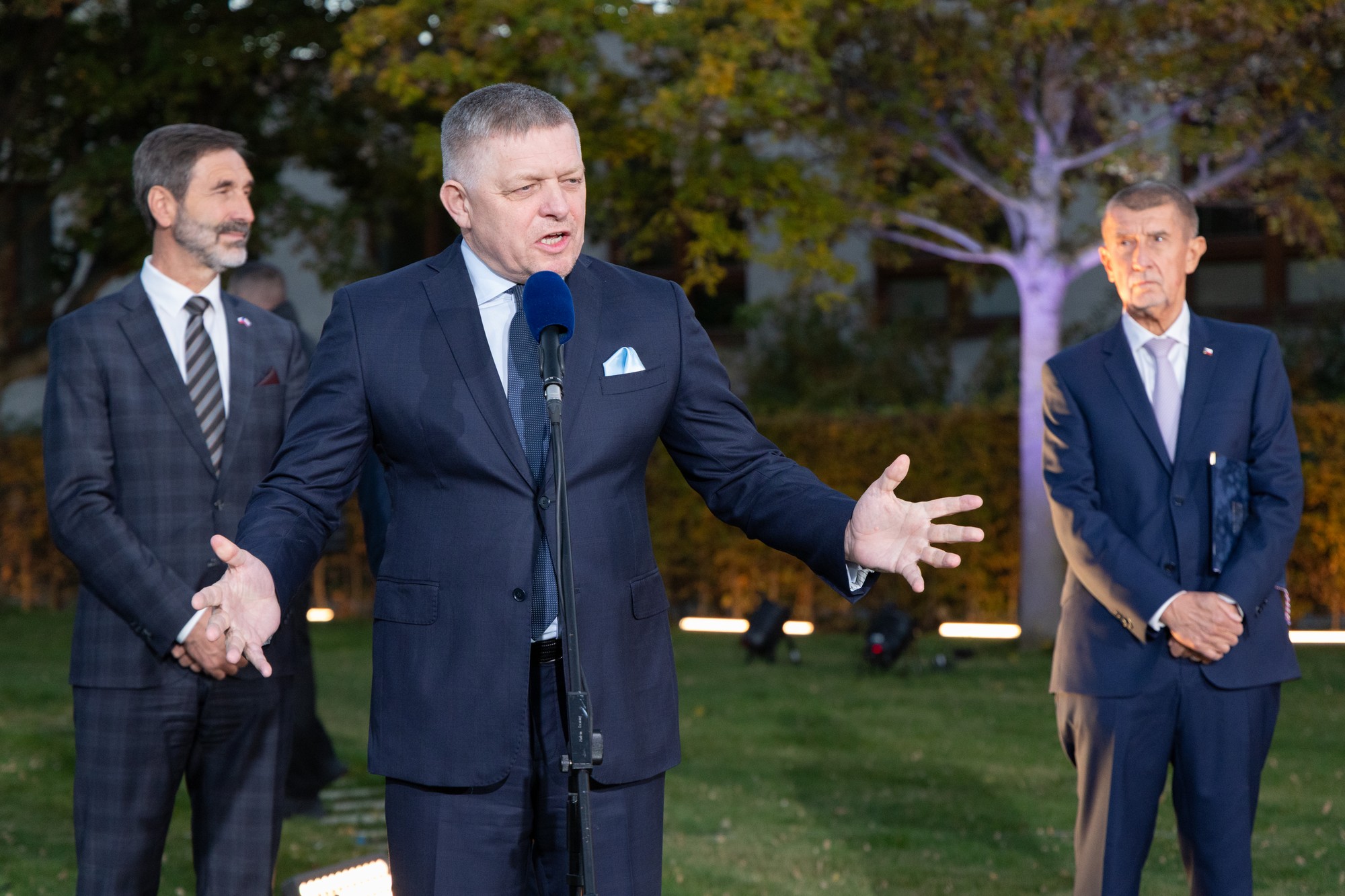 Juraj Blanár, Robert Fico a Andrej Babiš. 