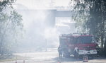 Wielki pożar hal magazynowych w Mikołowie