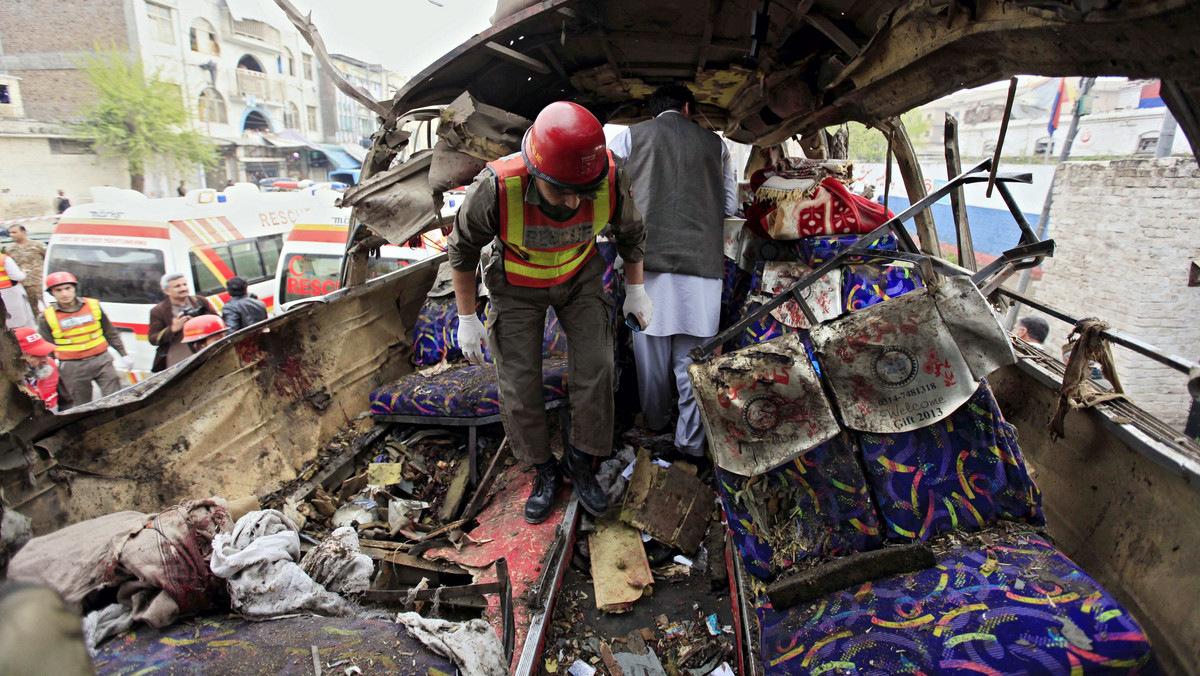 PAKISTAN BOMB BLAST (Bomb blast killed 15 people in Peshawar)