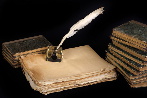 Poezja, rękopis, wiersze. Stare książki