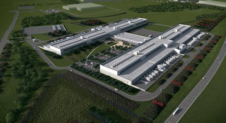 3D rendering of Facebook's new data center.