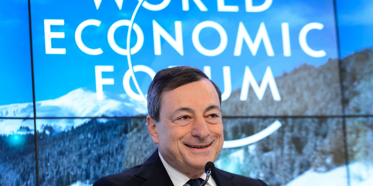 Mario Draghi, szef Europejskiego Banku Centralnego, dystansuje się od kryptowalut