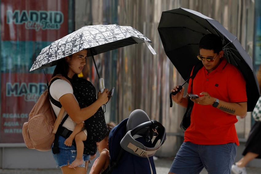 Toplotni talas u Portugalu, ilustracija