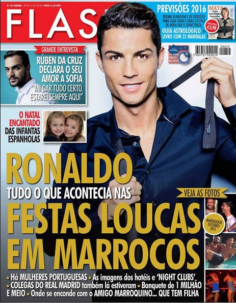 Cristiano Ronaldo na okładce "Flash"