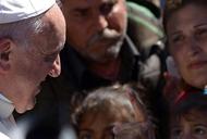 Pope Francis visit the island of Lesbos 