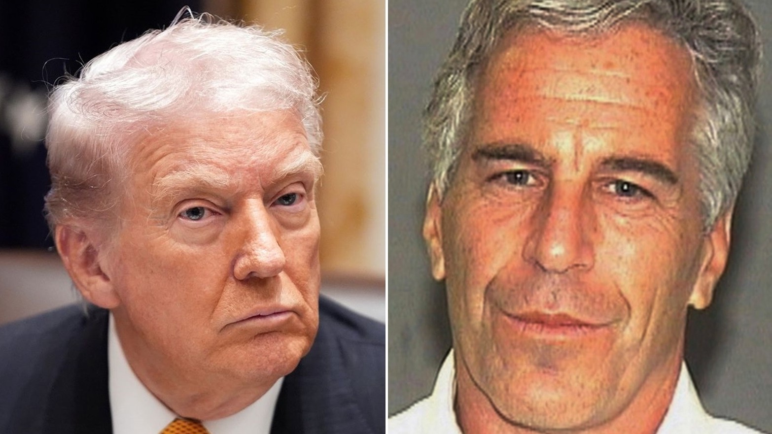 Donald Trump a Jeffrey Epstein.
