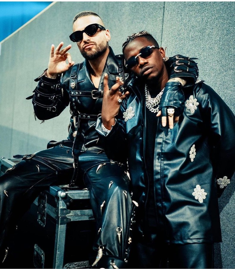 Maluma y Ravani en los MTV EMA 