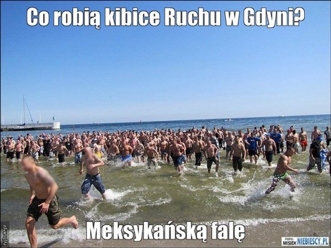 Galeria memów o bójce kiboli Ruchu Chorzów z meksykańskimi marynarzami