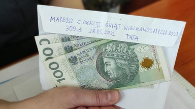 13-latek odzyskał kopertę z pieniędzmi od taty z okazji Wielkanocy