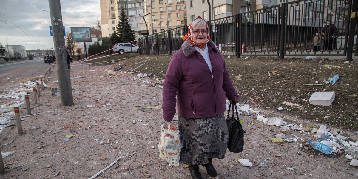 Wojna Rosja - Ukraina. Zdjęcia z Kijowa z soboty 26 lutego.