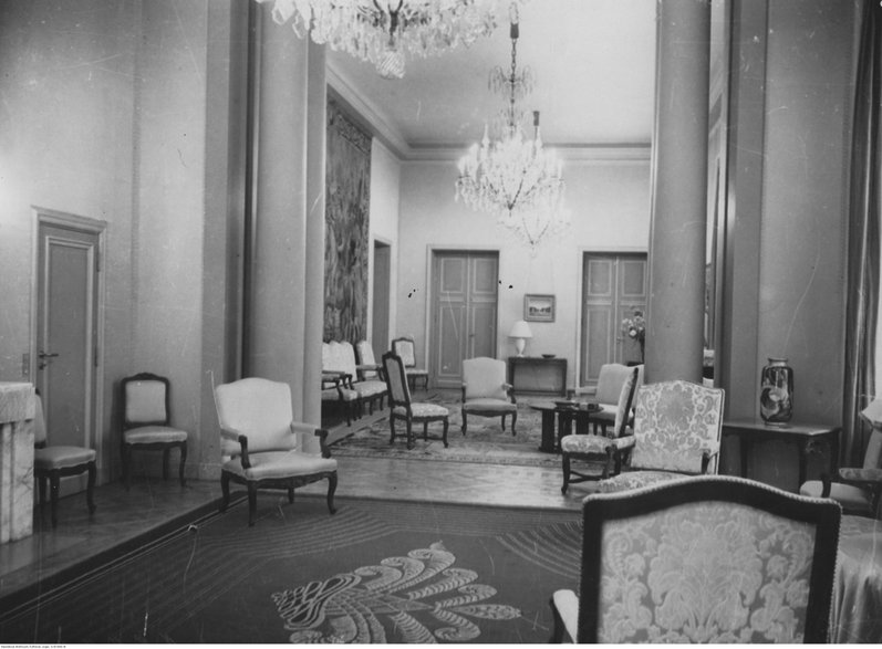 Salon reprezentacyjny, rok 1938.