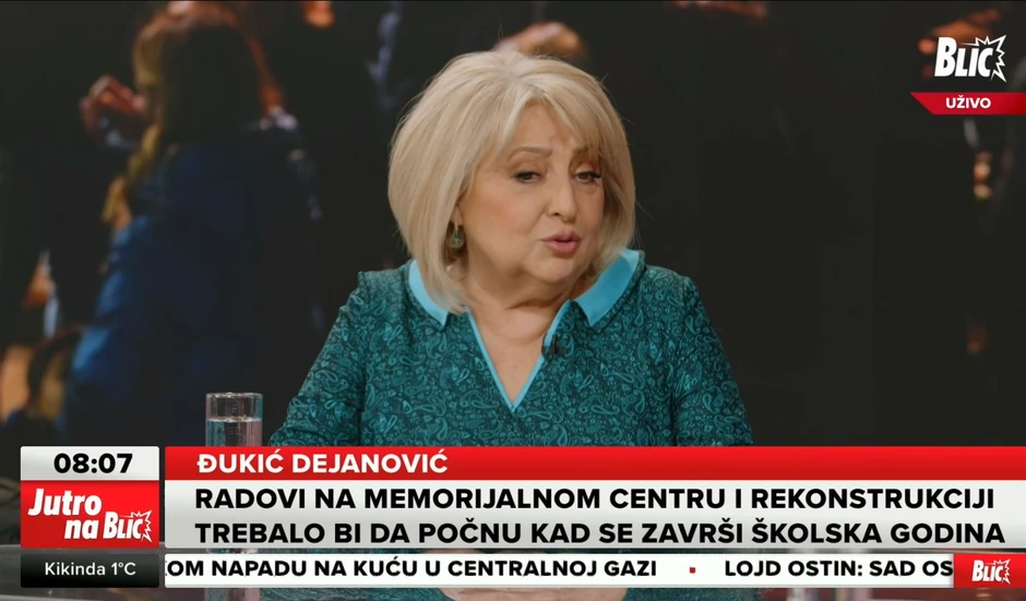 Slavica Đukić Dejanović u "Jutro na Blic"