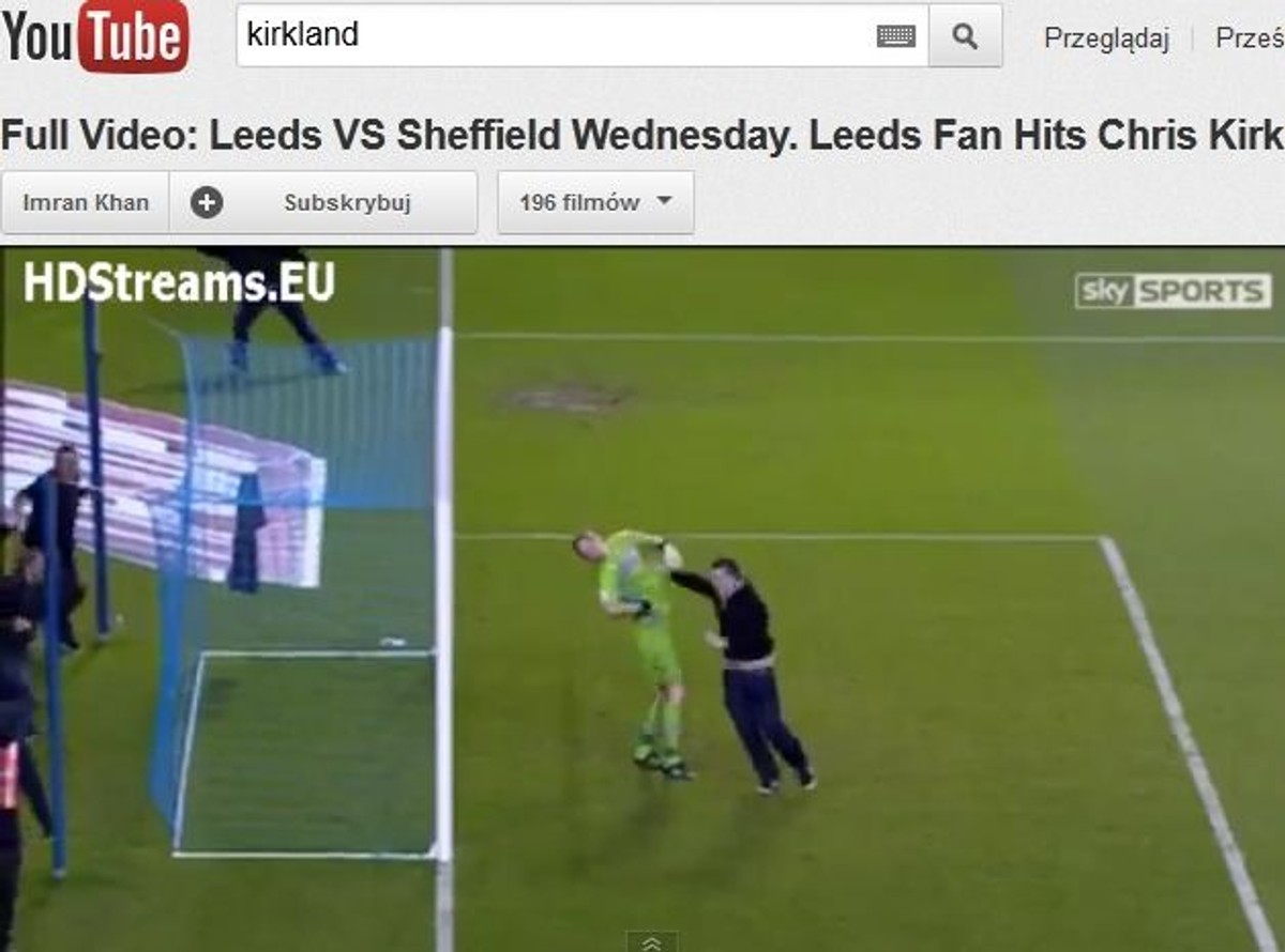 Cztery miesiące więzienia dla kibola Leeds za uderzenie Kirklanda