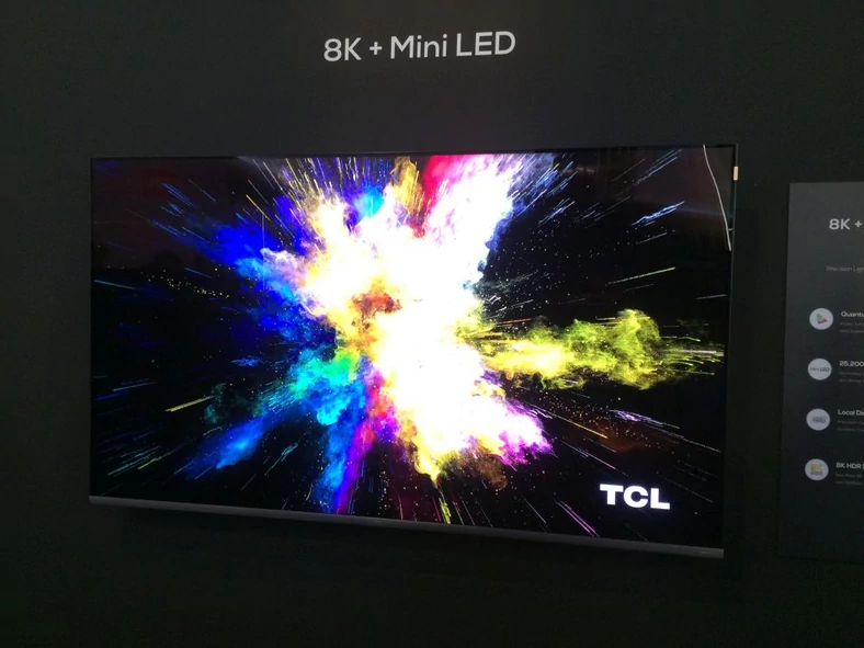 Telewizor 8K Mini LED marki TCL