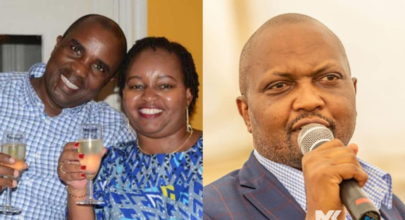 Anne Waiguru with her Husband  and Moses Kuria. Moses Kuria reveals warning message received from Ann Waiguru's husband