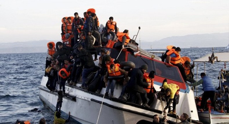 Twelve migrants drown as boat sinks off Greek island