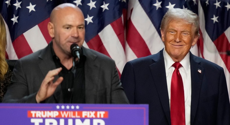 President-elect Donald Trump's decadeslong friendship with UFC President Dana White has been mutually beneficial to both men.Alex Brandon/AP