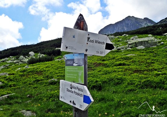 Odejście na Kozi Wierch (2291 m n.p.m.)